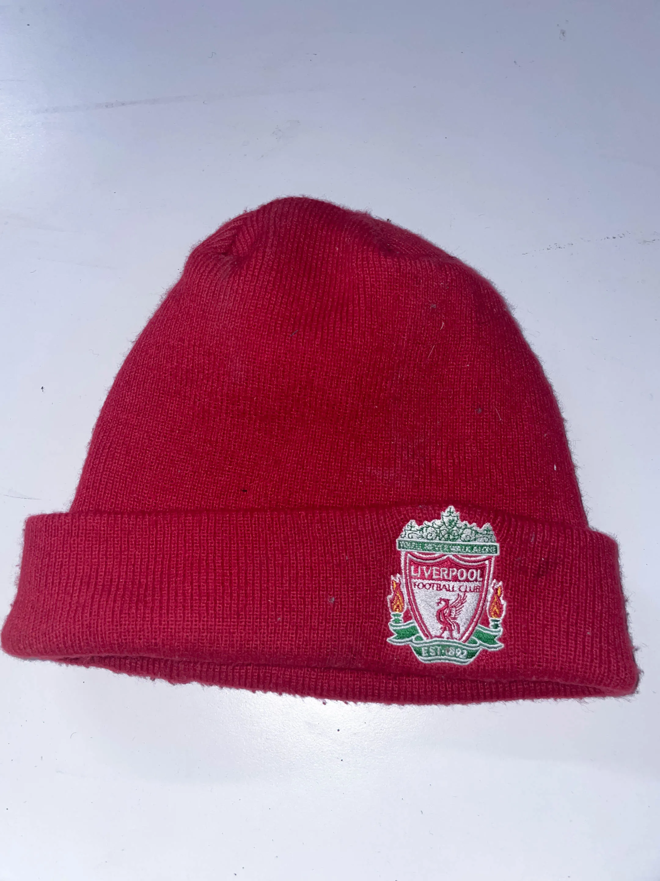 Vintage Red Liverpool FC winter beanie Hat