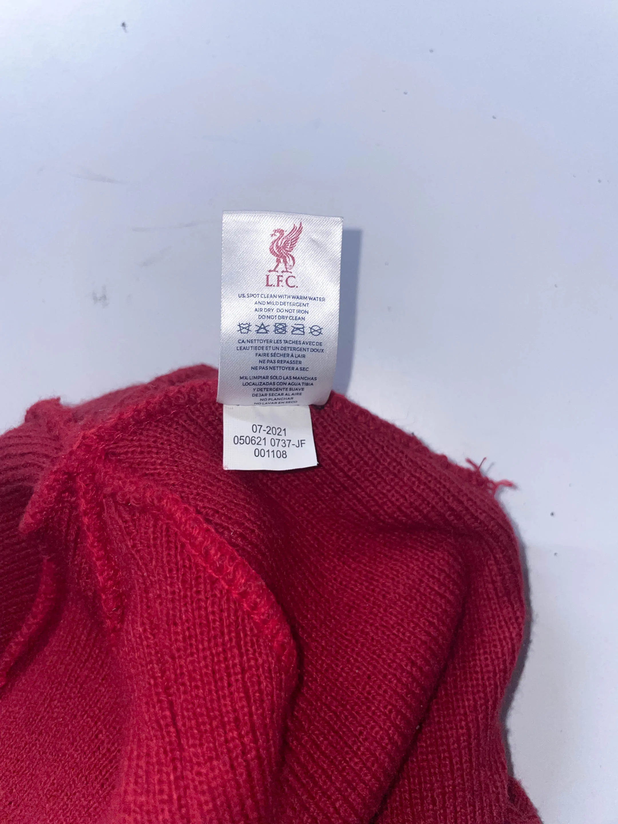 Vintage Red Liverpool FC winter beanie Hat