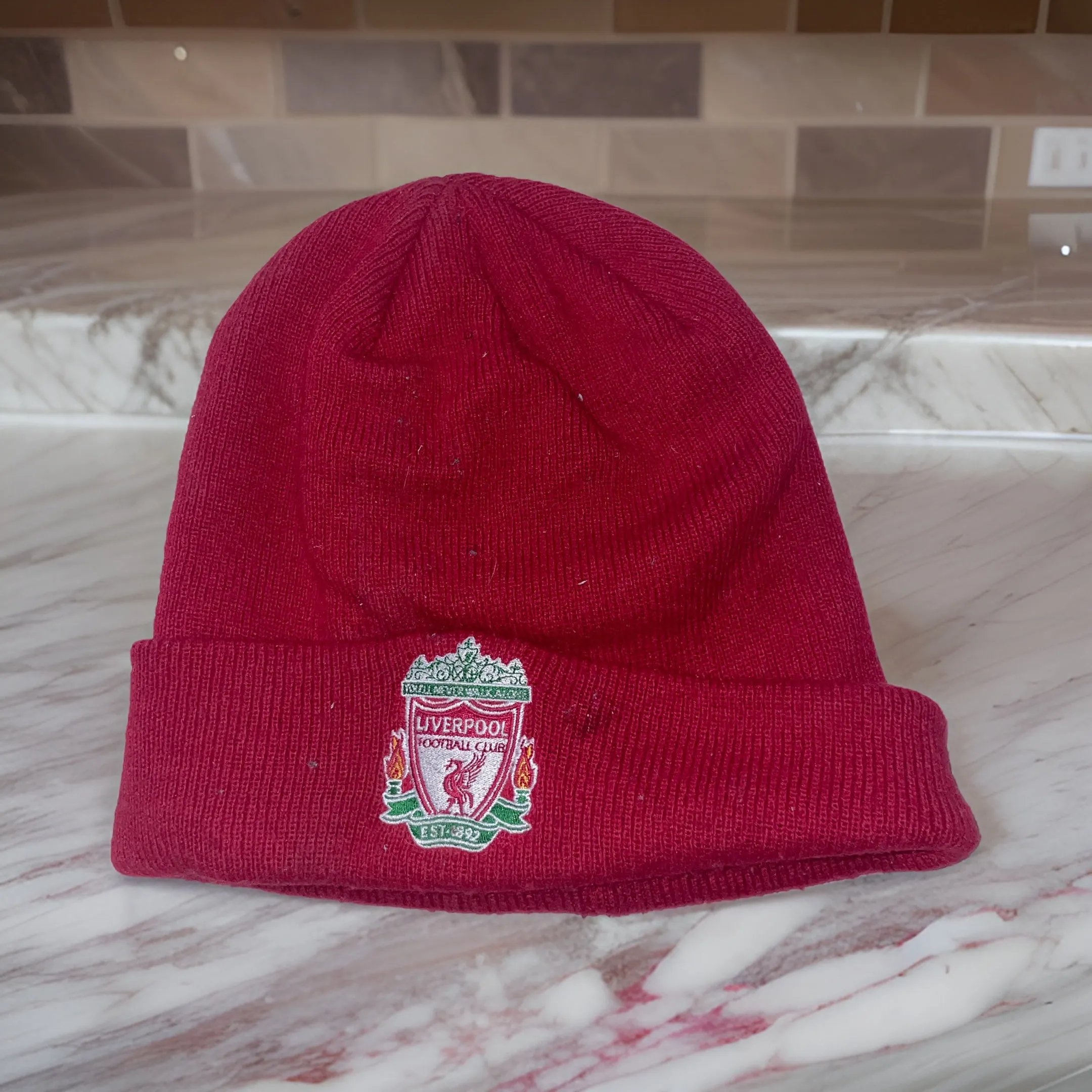 Vintage Red Liverpool FC winter beanie Hat