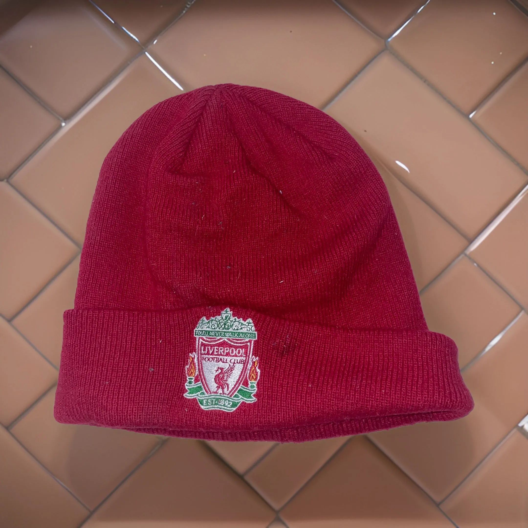 Vintage Red Liverpool FC winter beanie Hat