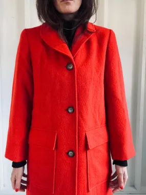 Vintage Red Wool Coat