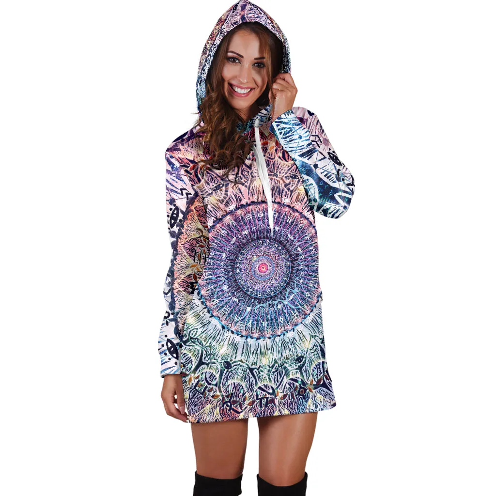 Waiting Bliss | Womens Hoodie Dress | Cameron Gray