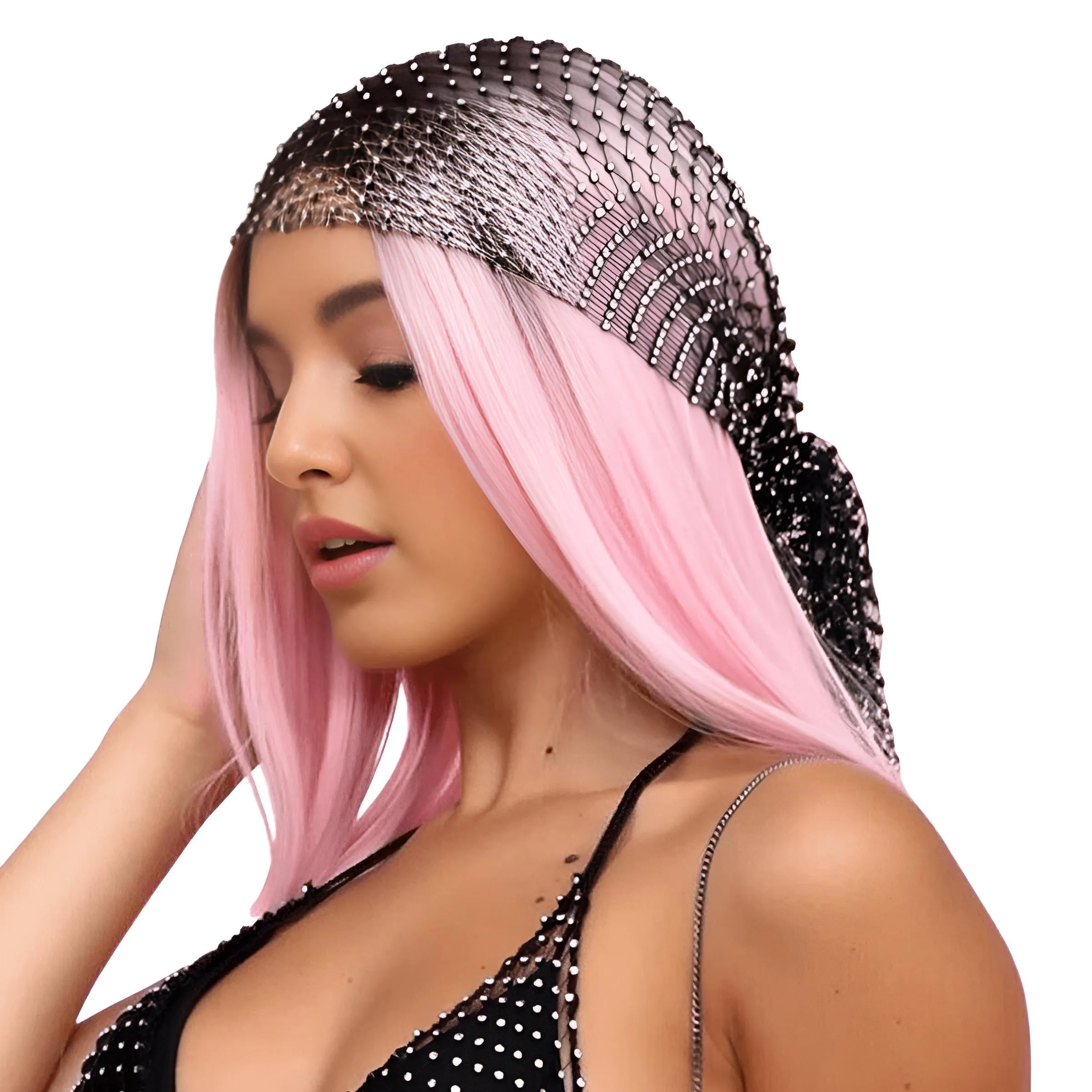 Women's Bling Rhinestone Head Scarf