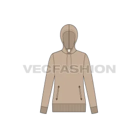 Women's Slim Fit Vector Hoodie