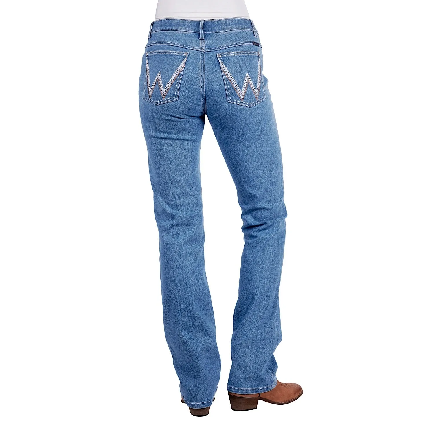 Wrangler Women's Austin Q-Baby Jean Faded Blue