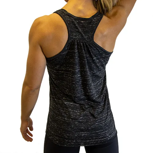 WSBB Women's Black Marble Tank Top