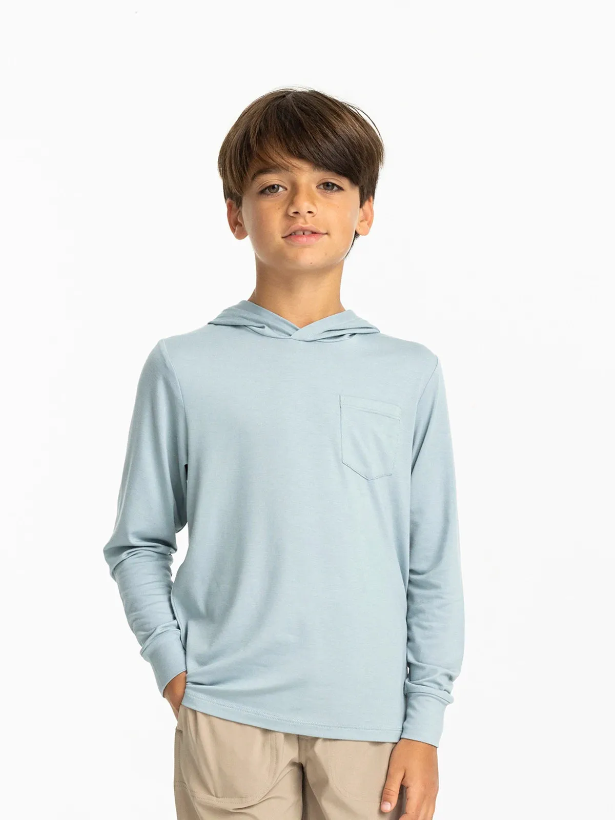 Youth Bamboo Shade Hoodie - Ocean Mist