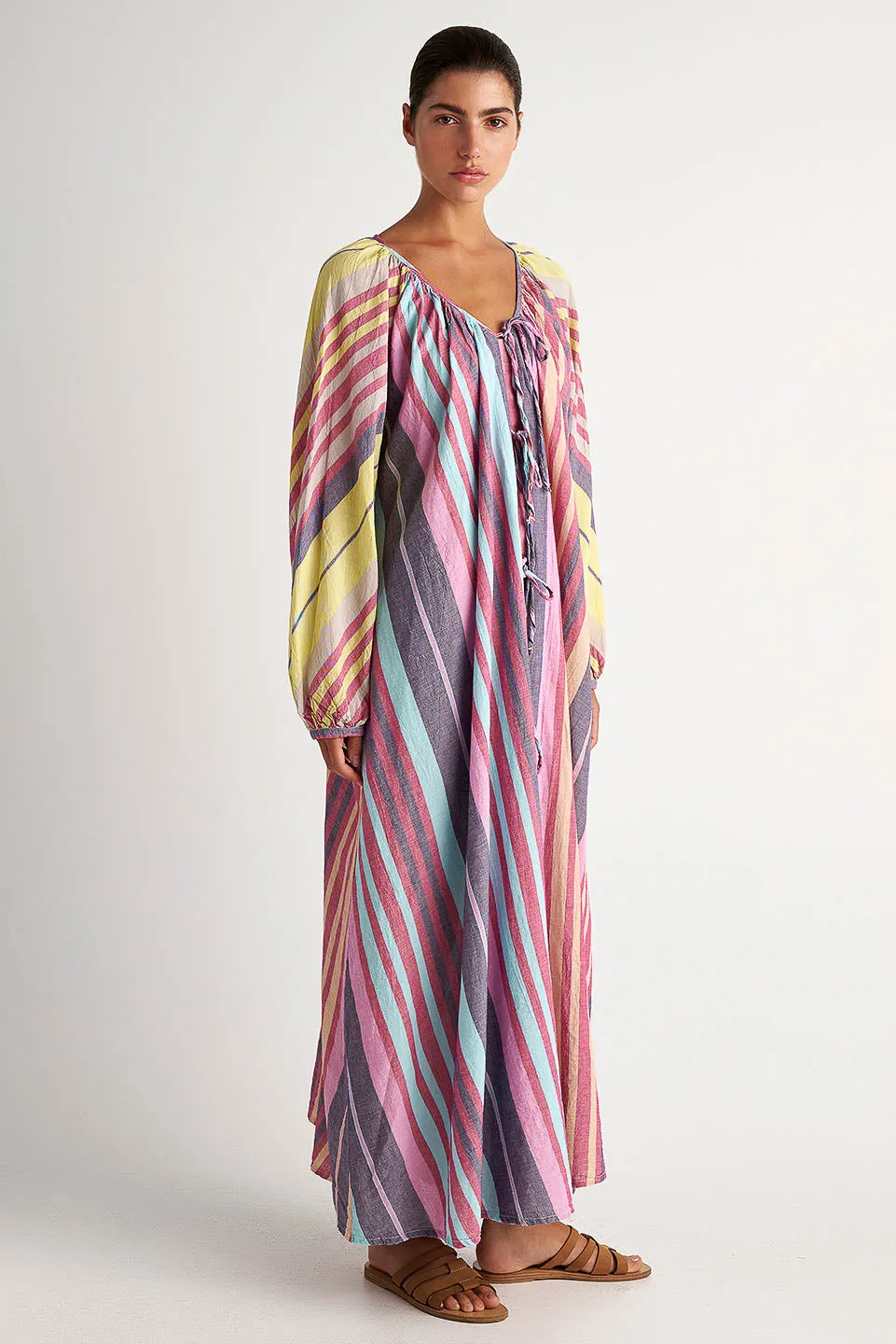 Zakar Maxi Tie Dress in One Colour